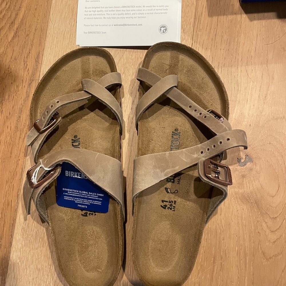 NWB Birkenstock Mayari Oiled Leather size 41